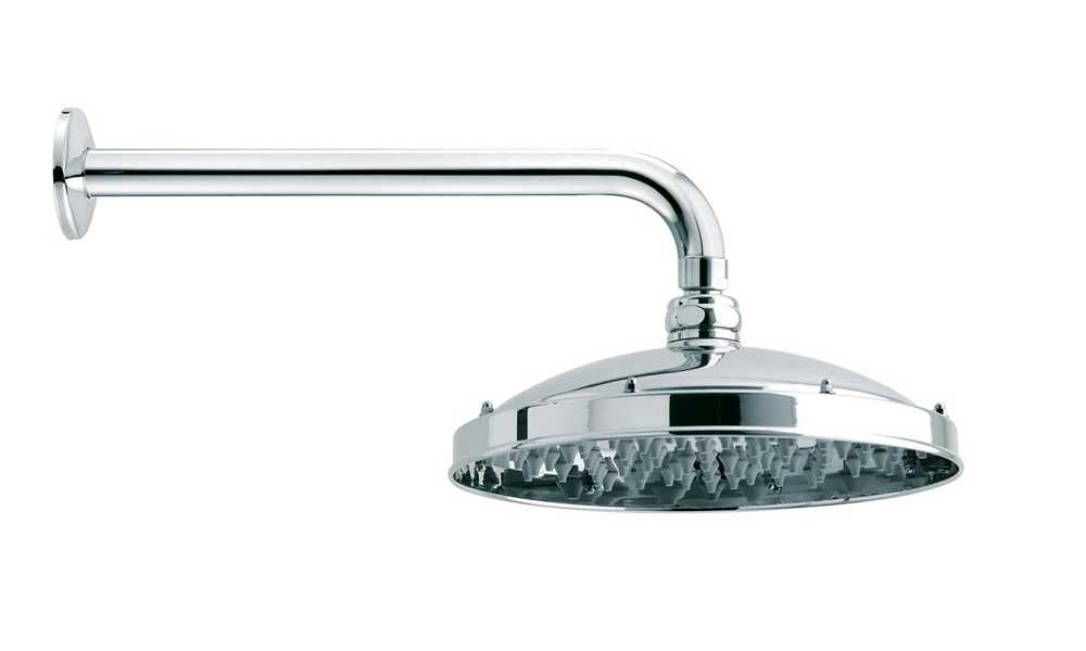 Bossini Retro Верхний душ d23 см, 1 вид струи, кронштейн настенный, цвет: chrome H18700G.030
