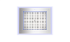 Bossini Frame Потолочный душ встраиваемый 50x60 см, 1 вид струи, LED RGB, цвет: chrome HI0391.030