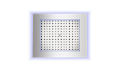 Bossini Frame Потолочный душ встраиваемый 50x60 см, 1 вид струи, LED RGB, цвет: chrome HI0391.030