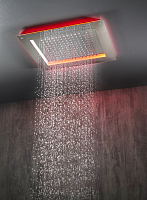 Bossini Frame Потолочный душ встраиваемый 50x60 см, 1 вид струи, LED RGB, цвет: chrome HI0391.030