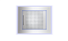 Bossini Frame Потолочный душ встраиваемый 50x60 см, 2 вида струи, LED RGB, цвет: chrome HI0925.030