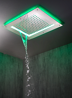 Bossini Frame Потолочный душ встраиваемый 50x60 см, 2 вида струи, LED RGB, цвет: chrome HI0925.030