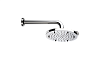 Bossini Nebulizair Верхний душ d22 см, 2 вида струи, кронштейн настенный, цвет: chrome H19625G.030