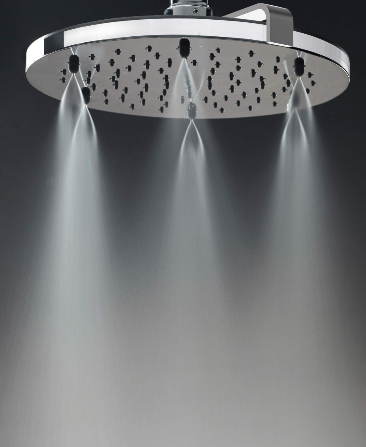 Bossini Nebulizair Верхний душ d22 см, 2 вида струи, кронштейн настенный, цвет: chrome H19625G.030