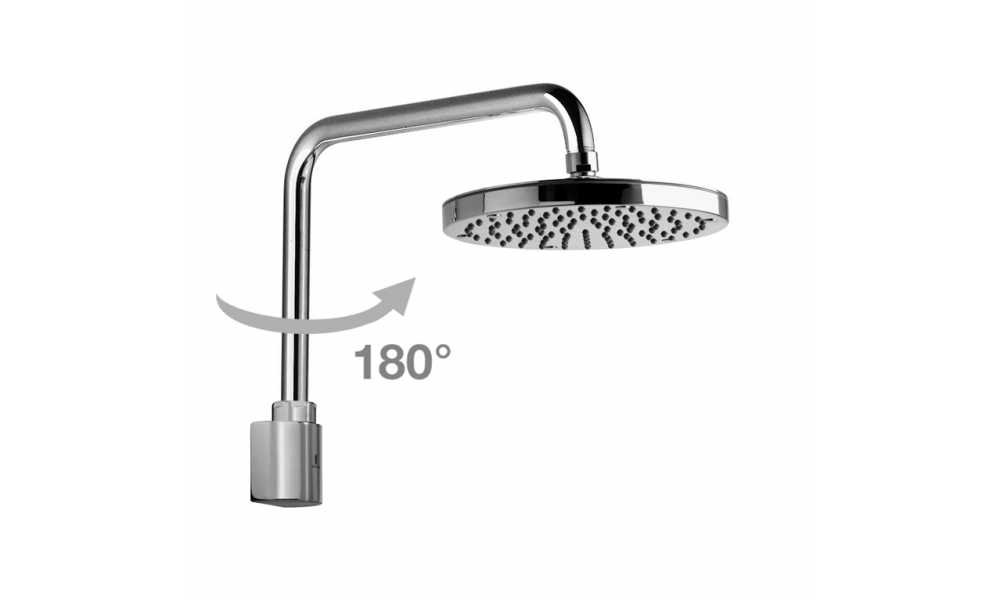 Bossini Oki Верхний душ d20 см, 1 вид струи, кронштейн настенный, цвет: chrome H59405.030