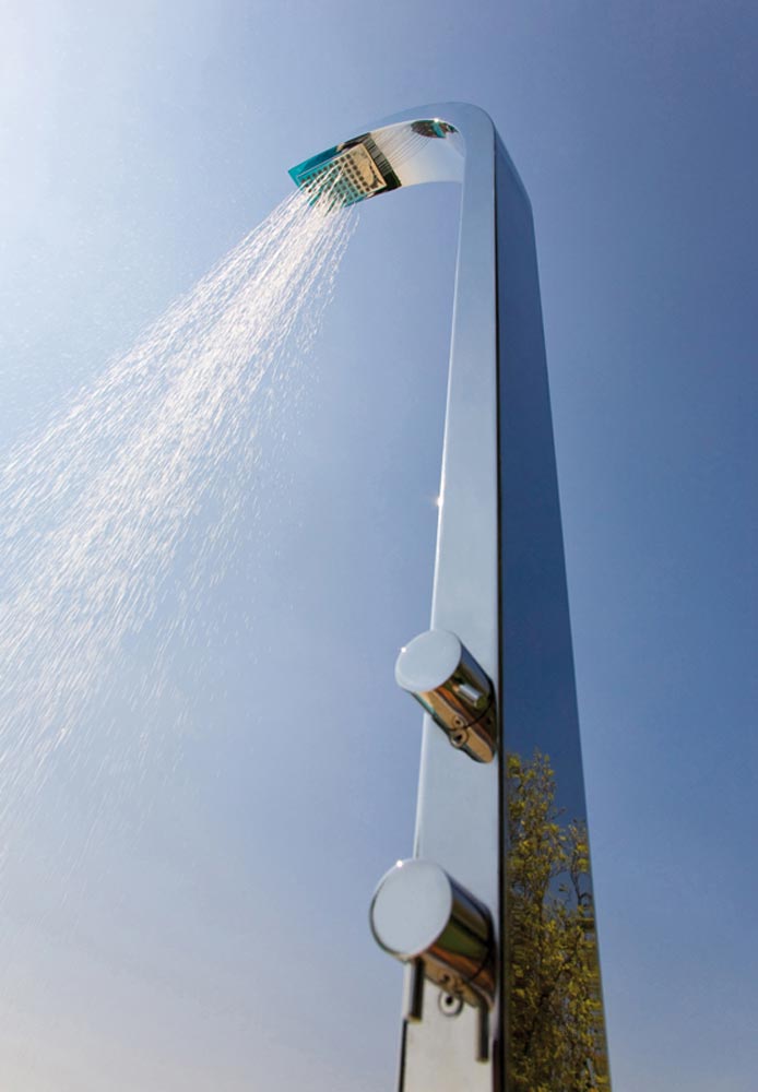 Bossini Arch Душевая колонна напольная, с верхним душем, 1 вид струи, цвет: chrome L00861.030