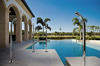 Bossini Arch Душевая колонна напольная, с верхним душем, 1 вид струи, цвет: chrome L00861.030