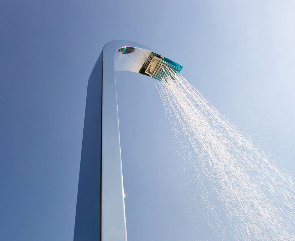 Bossini Arch Душевая колонна напольная, с ручным и верхним душем, 1 вид струи, цвет: chrome L00865.030