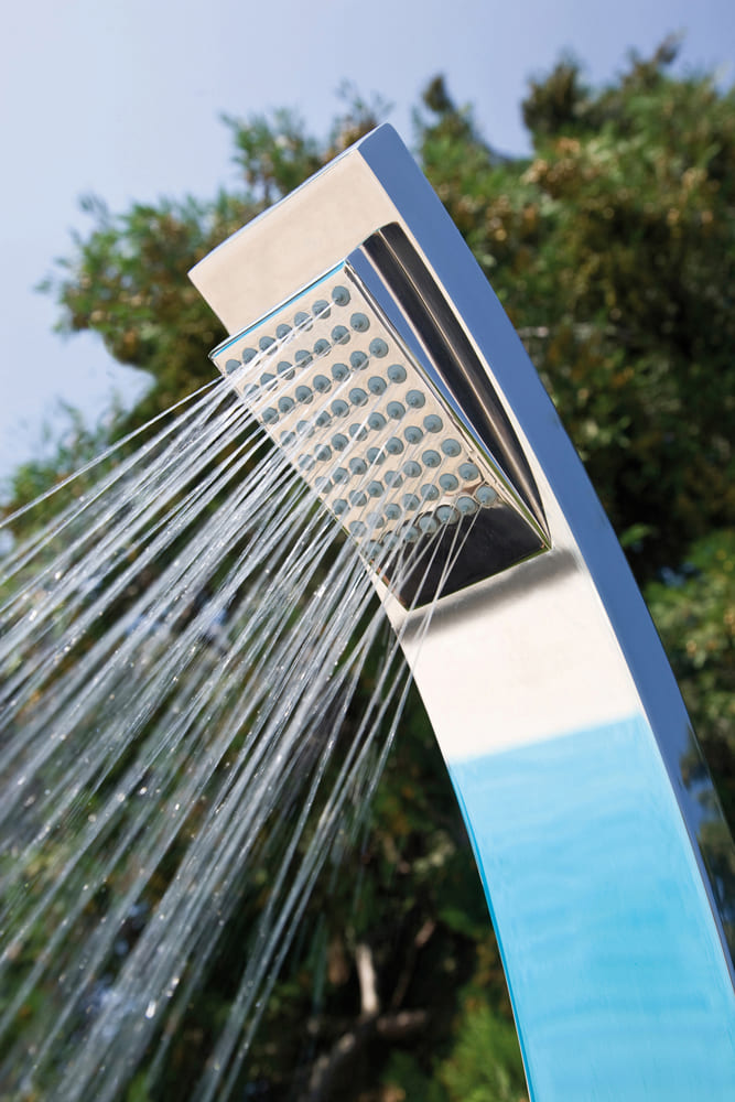 Bossini Arch Душевая колонна напольная, с ручным и верхним душем, 1 вид струи, цвет: chrome L00865.030