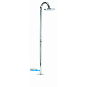 Bossini Oki Душевая колонна напольная, с верхним душем, только для холодной воды, цвет: chrome L00817.030