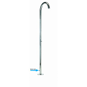 Bossini Pool Душевая колонна напольная, с верхним душем, только для холодной воды, цвет: chrome L00823.030