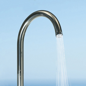 Bossini Pool Душевая колонна напольная, с верхним душем, только для холодной воды, цвет: chrome L00826.030