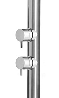 Bossini Pool Душевая колонна напольная, с верхним душем, 1 вид струи, цвет: chrome L00360.030