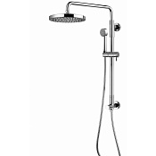 Bossini Gio Душевая стойка: смеситель, ручной и верхний душ, 1 вид струи, шланг, цвет: chrome L00965.030