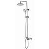 Bossini Agua Душевая стойка: смеситель, ручной и верхний душ, 1 вид струи, шланг, цвет: chrome L10022.030