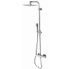 Bossini Cosmo Душевая стойка: смеситель, ручной и верхний душ, 1 вид струи, шланг, цвет: chrome L30006.030