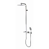 Bossini Cosmo Душевая стойка: смеситель, ручной и верхний душ, 1 вид струи, шланг, цвет: chrome L40004.030