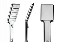 Bossini Cosmo Душевая стойка: смеситель, ручной и верхний душ, 1 вид струи, шланг, цвет: chrome L40001.030