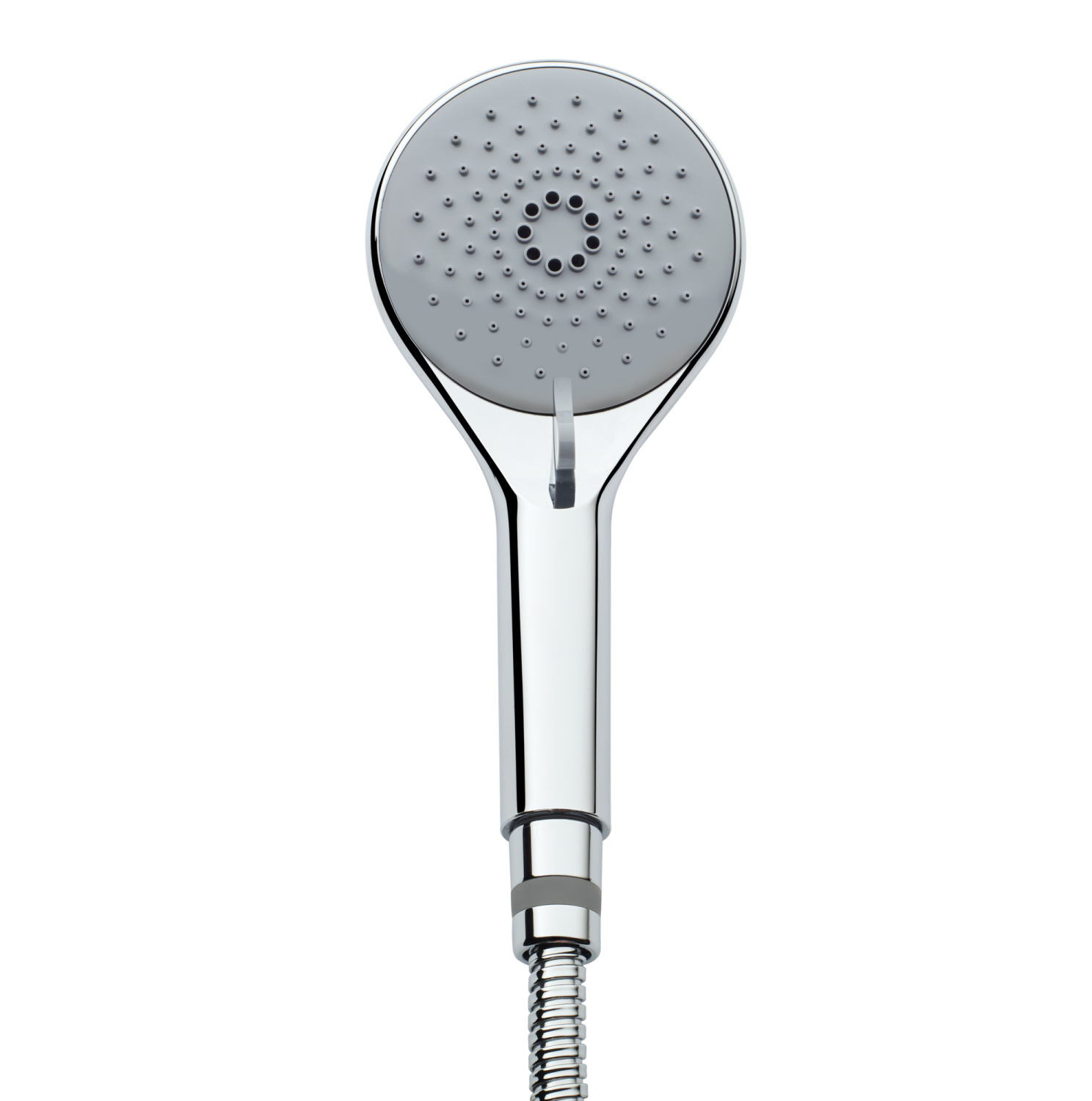 Bossini Syncronia Душевой гарнитур: душевая лейка 3 вида струи, шланг, держатель, цвет: mat black C12035C.073