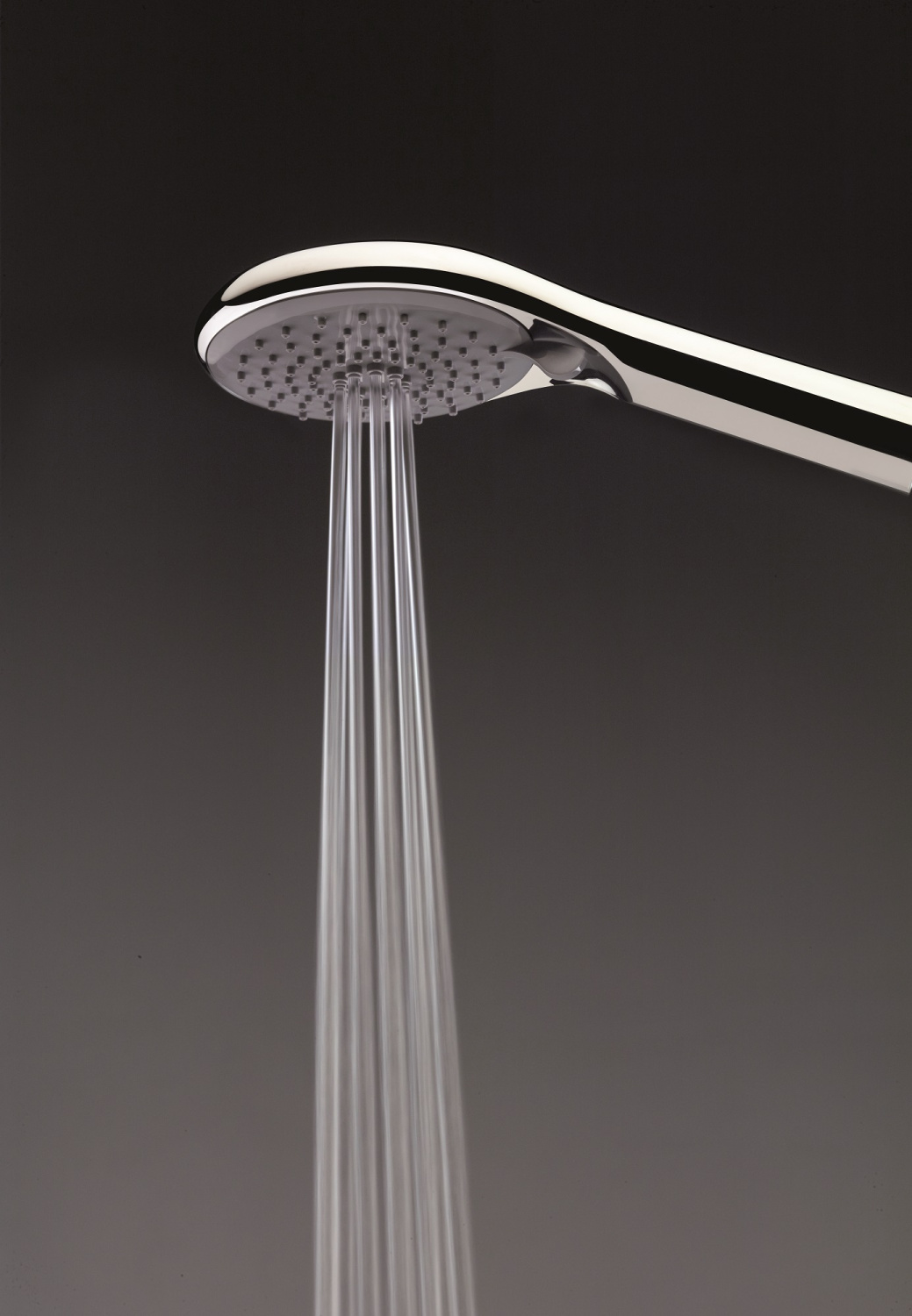 Bossini Syncronia Душевой гарнитур: душевая лейка 3 вида струи, шланг, держатель, цвет: mat black C12035C.073