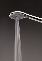 Bossini Syncronia Душевой гарнитур: душевая лейка 3 вида струи, шланг, держатель, цвет: mat black C12035C.073