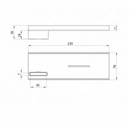 Bossini Accessories Мыльница подвесная, металлическая, цвет: chrome V00116.030