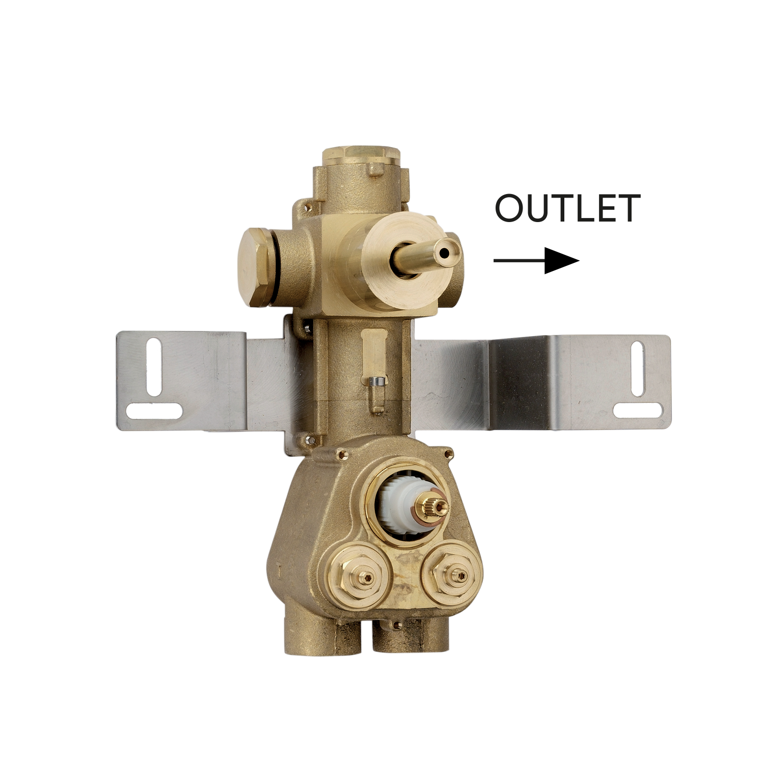 Bossini Apice Наружная часть термостата HighFlow, цвет: satin nickel Z035202.094