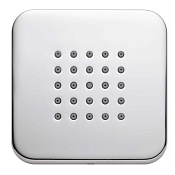 Bossini Cubic Душевая форсунка настенная 10x10 см, цвет: chrome I00210.030
