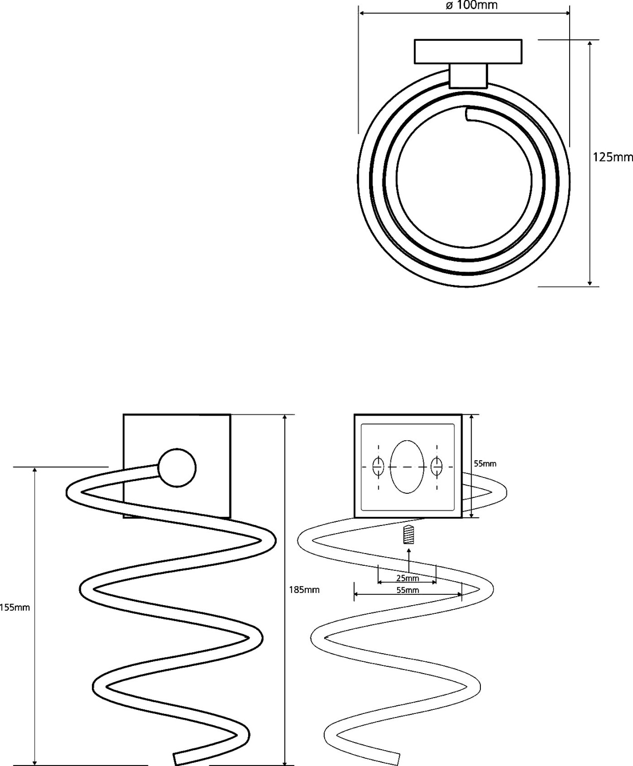 Bemeta Beta Держатель для фена подвесной цвет: хром 132117022