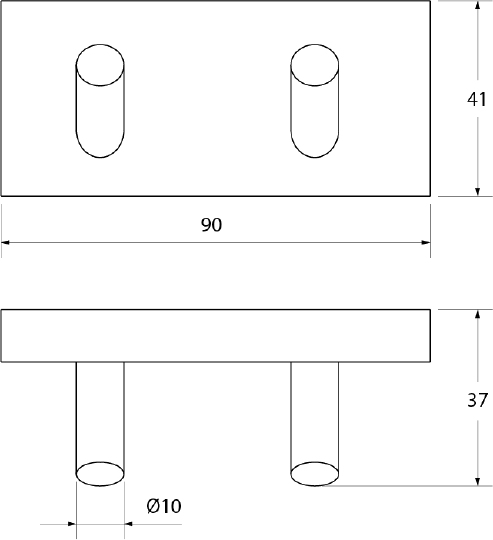 Iddis Edifice Крючок двойной, цвет: хром EDISB20i41