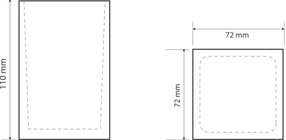 Bemeta Vista Стакан для зубных щеток настольный, стеклянный прозрачный, цвет: черный 120111026-100