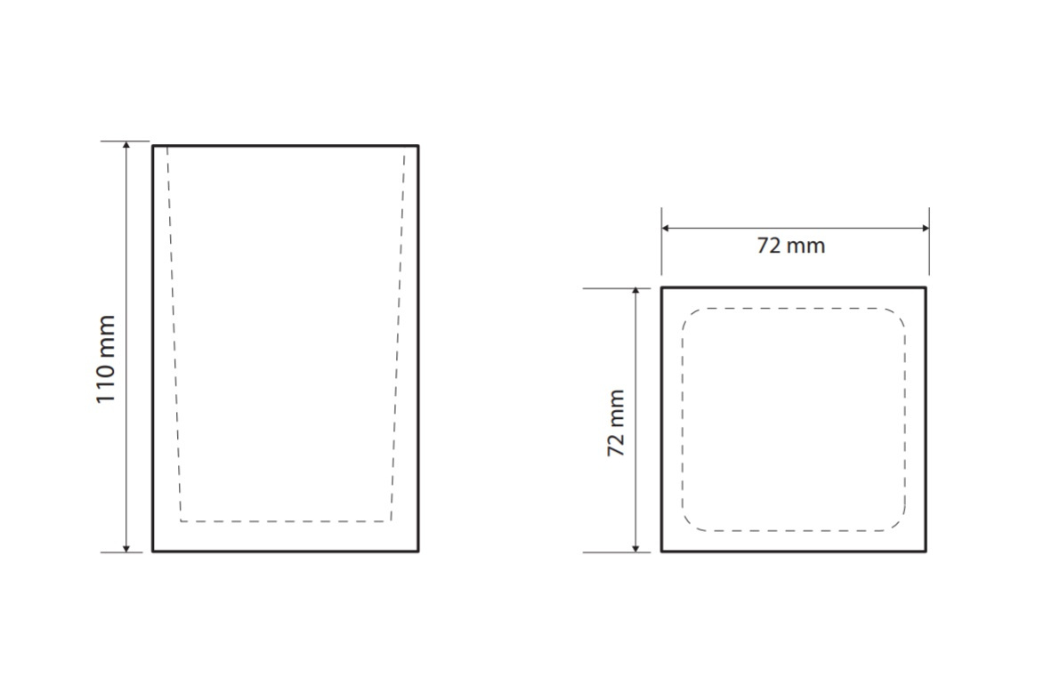 Bemeta Vista Стакан для зубных щеток настольный, стеклянный прозрачный, цвет: черный 120111026-100