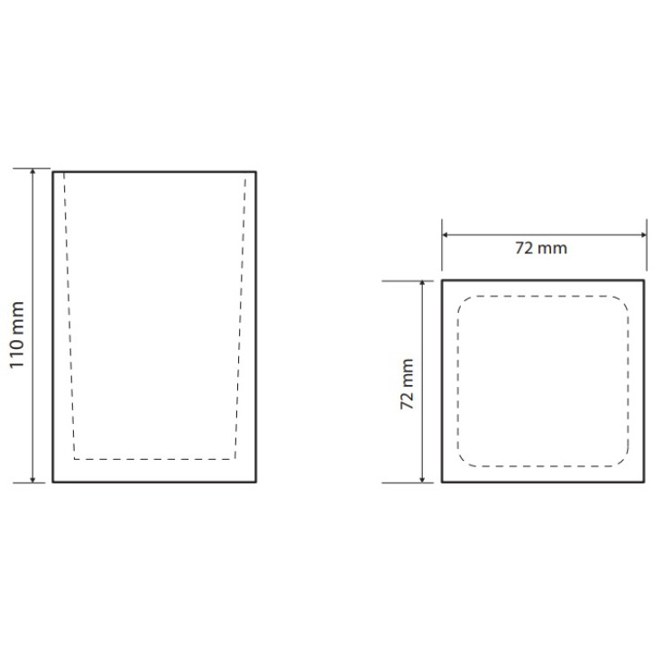 Bemeta Vista Стакан для зубных щеток настольный, стеклянный прозрачный, цвет: бежевый 120111026-101