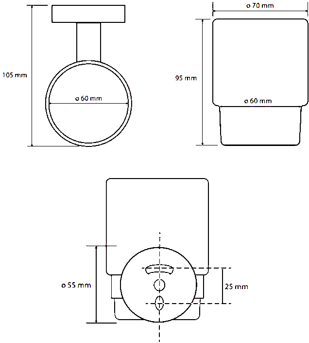 Bemeta Amber Держатель зубных щеток, стакан, цвет: медное золото матовoe 155110012