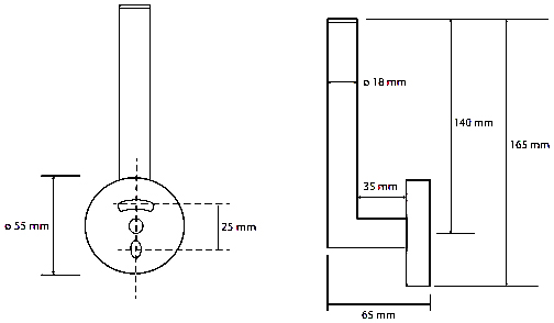 Bemeta Graphit Держатель запасного рулона, цвет: антрацит матовый 156112032