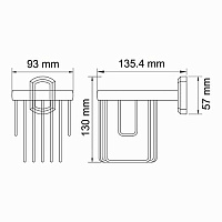 Wasserkraft Oder Держатель для освежителя воздуха, подвесной, цвет: хром K-3045