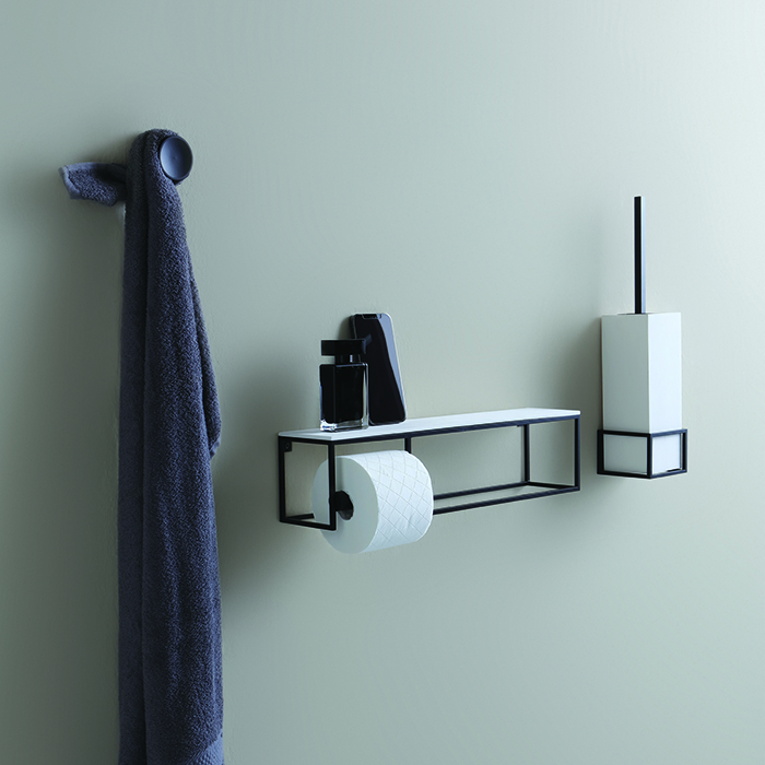 Bertocci Officina 02 Держатель настенный для ершика, цвет черный матовый 114 4521 0800