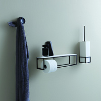 Bertocci Officina 02 Держатель настенный для ершика, цвет черный матовый 114 4521 0800