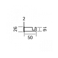 Cisal Xion Крючок для полотенца, подвесной, цвет: inox XI090711D1
