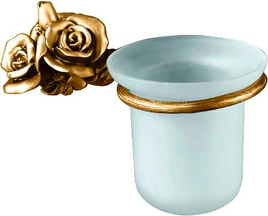 Art&Max Rose Ершик для унитаза подвесной со стеклянной колбой, цвет: бронза AM-B-0911-B