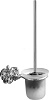 Art&Max Rose Ершик для унитаза подвесной со стеклянной колбой, цвет: серебро AM-B-0911-T