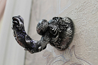 Art&Max Sculpture Крючок одинарный, цвет: серебро AM-B-0682-T