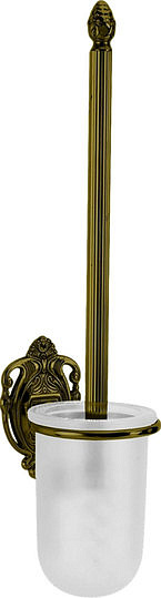 Art&Max Impero Ершик для унитаза подвесной со стеклянной колбой, цвет: бронза AM-1700-Br