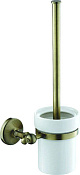 Art&Max Antic Ершик для унитаза подвесной с керамической колбой, цвет: бронза AM-E-2681Q