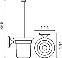 Art&Max Bohemia Ершик подвесной, цвет: золото AM-E-4281-Do