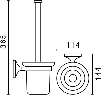 Art&Max Bohemia Ершик подвесной, цвет: хром AM-E-4281-Cr