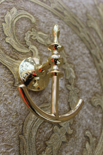 Art&Max Bohemia Крючок двойной, цвет: золото AM-E-4286B-Do