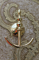 Art&Max Bohemia Крючок двойной, цвет: золото AM-E-4286B-Do