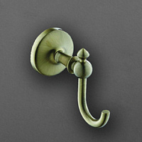 Art&Max Antic Крючок одинарный, цвет: бронза AM-E-2686BQ