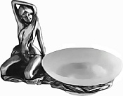 Art&Max Juno Мыльница со стеклянной чашей, подвесная, цвет: хром AM-B-0715-T